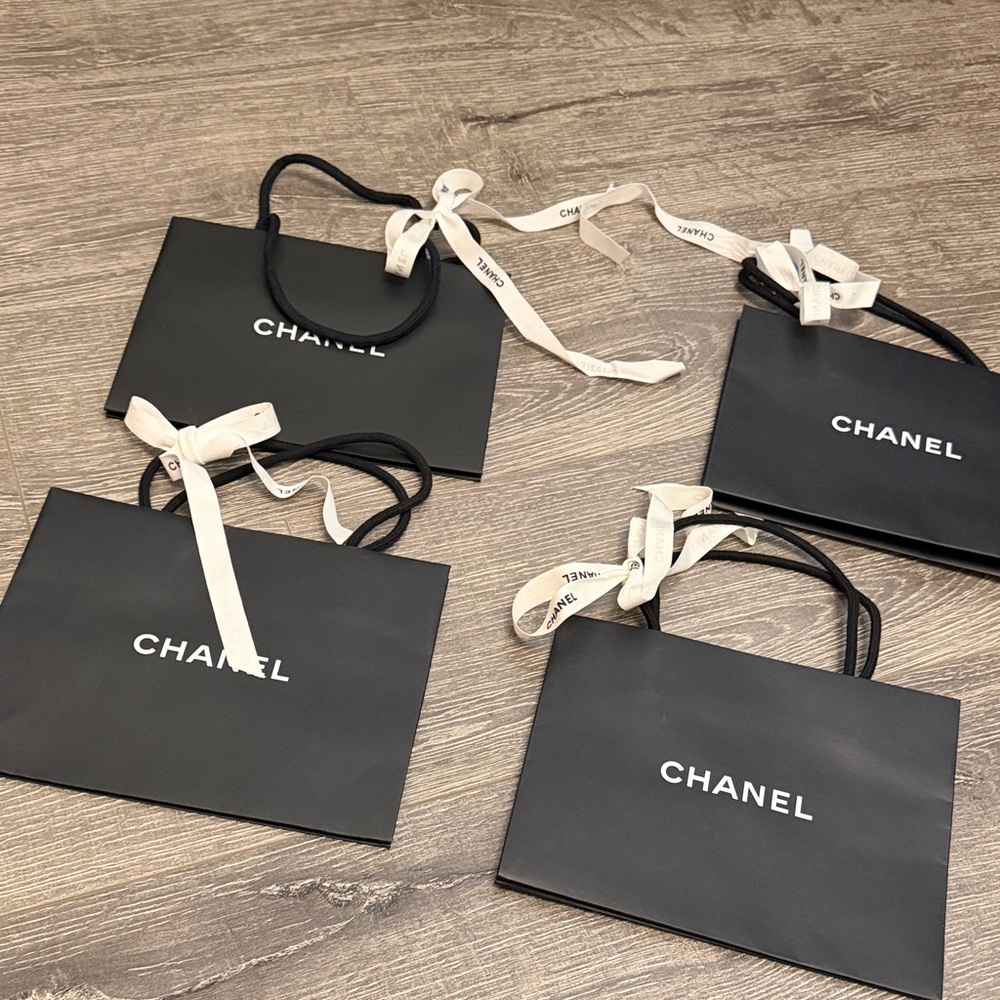 AUTHENTIC CHANEL Classic Black Shopping Bags